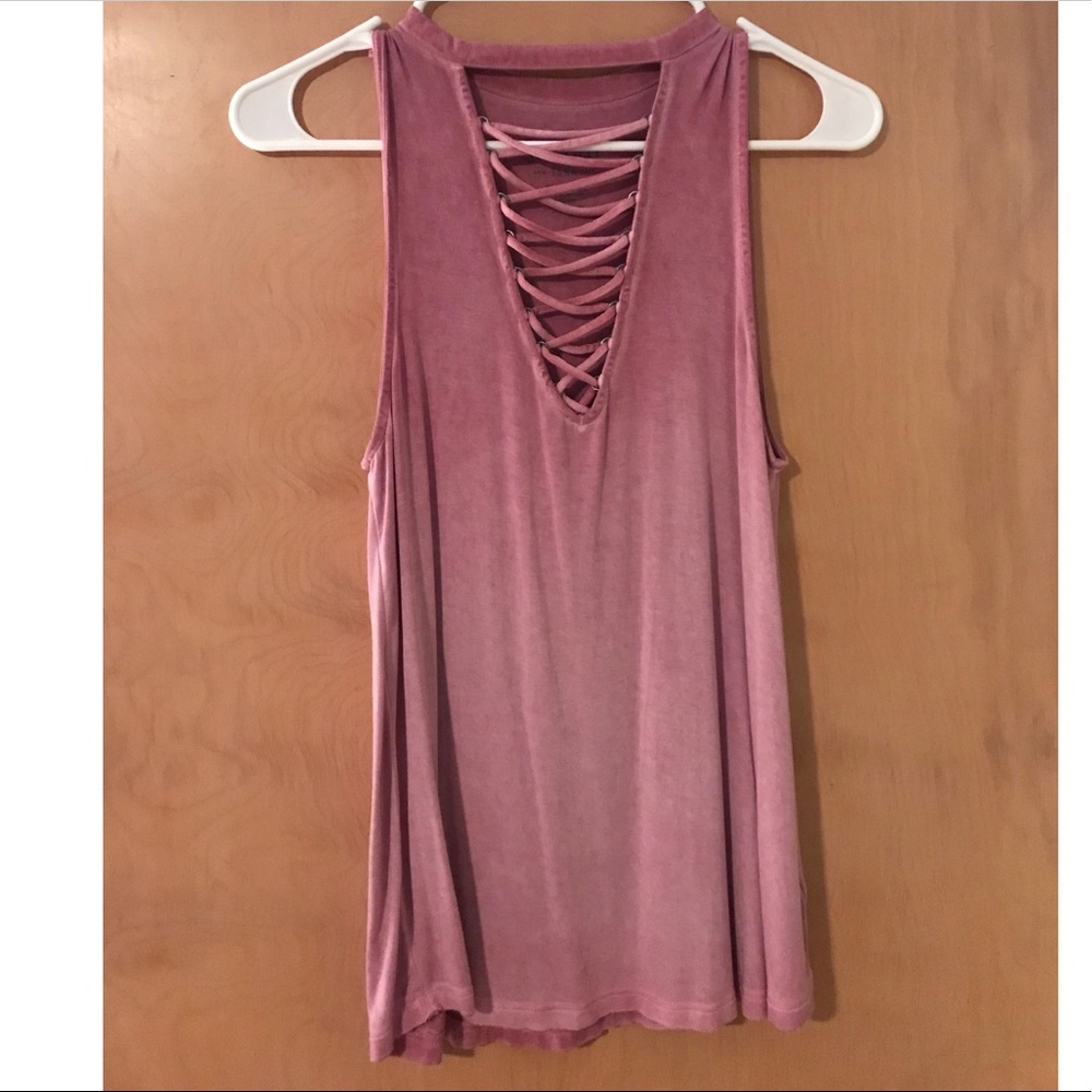 AE lace up soft&sexy tank